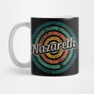 Nazareth // Retro Circle Crack Vintage Mug